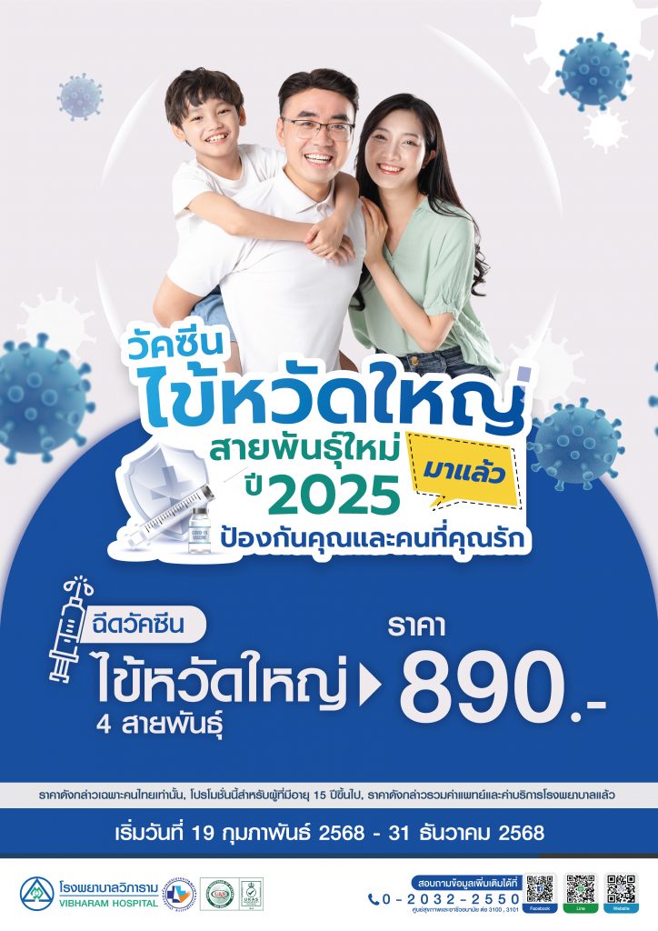 วัคซีนไข้หวัดใหญ่ 4 สายพันธุ์ ปี 2025
